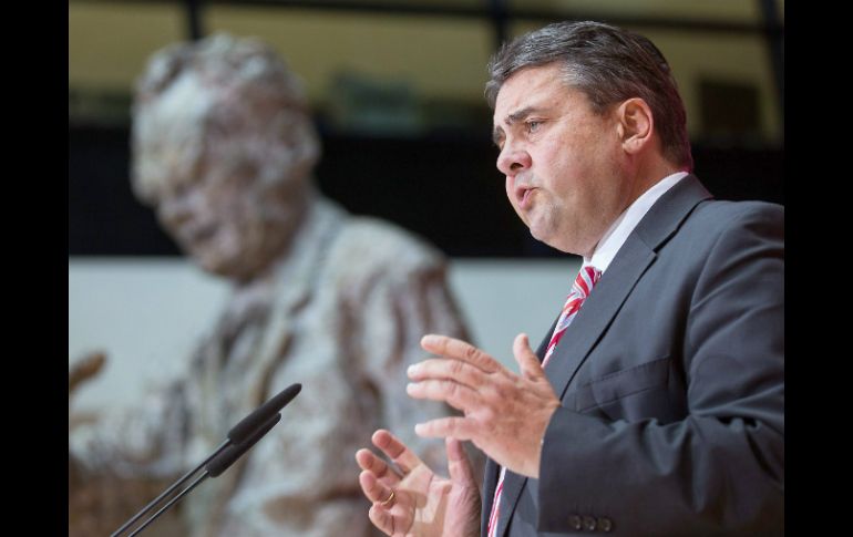 El Ministro de Economía, Sigmar Gabriel, declara que la preferencia es la permanencia de Grecia en la Unión Monetaria. EFE / ARCHIVO