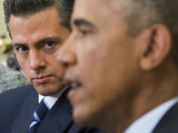 Enrique Peña Nieto y Barack Obama sostuvieron un encuentro en la Casa Blanca. AFP / S. Loeb