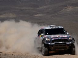 Nasser Al-Attiyah empleó 3 horas 9 minutos y 18 segundos para cruzar la cordillera de los Andes. AFP / F. Fife