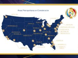 Las áreas metropolitanas deberán presentar su candidatura antes del 16 de marzo del 2015. ESPECIAL / Concacaf