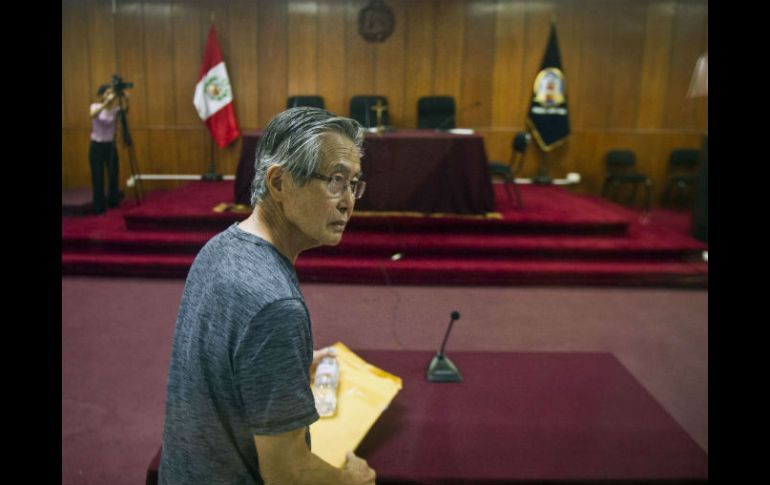 Al saber de la sentencia, Alberto Fujimori dijo que apelaría. AFP / E. Benavides