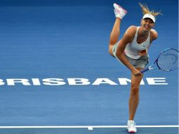 Sharapova fue contundente en una hora y ocho minutos de partido. AFP / S. Khan