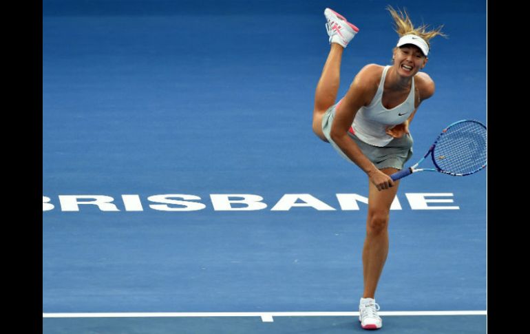 Sharapova fue contundente en una hora y ocho minutos de partido. AFP / S. Khan