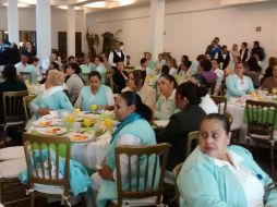 Son 300 las profesionales de la enfermería en Zapopan quienes participaron en un desayuno ofrecido para ellas en un salón de eventos. EL INFORMADOR / V. Meléndez