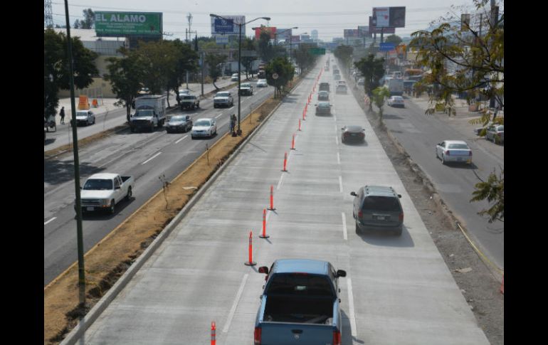 Para sustituir la carpeta de asfalto con concreto hidráulico en la vía se destinarán recursos por 32 MDP. ESPECIAL / Zapopan