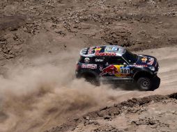 Nasser Al-Attiyah se había impuesto en la segunda y cuarta etapas. AFP / A. Fife