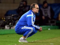 El estratega argentino Marcelo Bielsa lucha por el título del futbol francés. AFP / P. Guyot