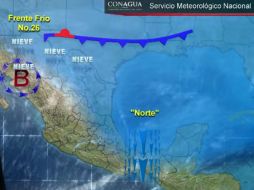 La segunda tormenta invernal se extenderá sobre los estados del norte del país. YOUTUBE / smnmexico