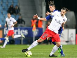 A pesar de que a los veinte minutos el PSG ya tenía ventaja de dos goles, un penal inició la remontada del Bastia. AFP / P. Casabianca