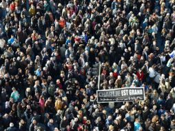 Unas 700 mil personas se manifestaron en distintas ciudades de Francia en homenaje a las 17 víctimas. AFP / A. Poujoulat