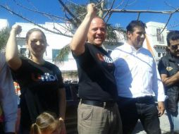 Alberto Uribe se reunió este domingo con los simpatizantes en San Agustín. TWITTER / @AlbertoUribeC