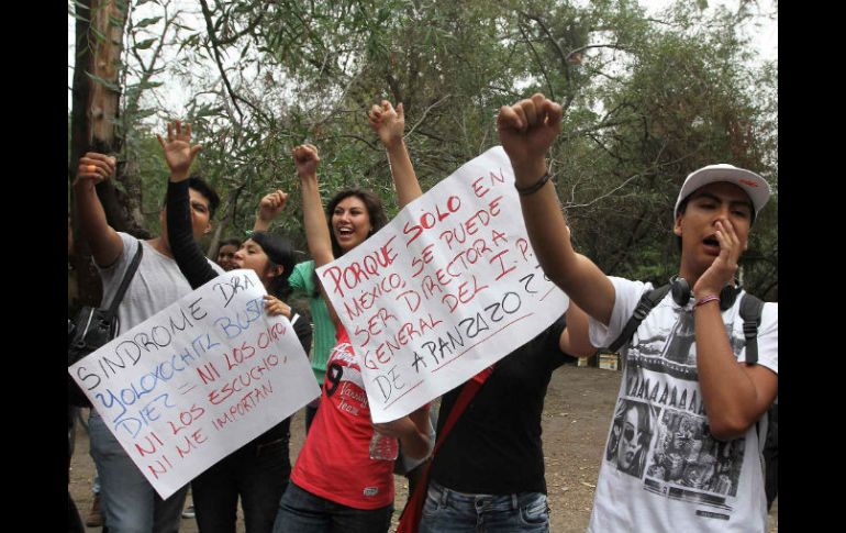 Los alumnos piden que sea el director Francisco Antelmo Díaz Guerra. NTX / ARCHIVO