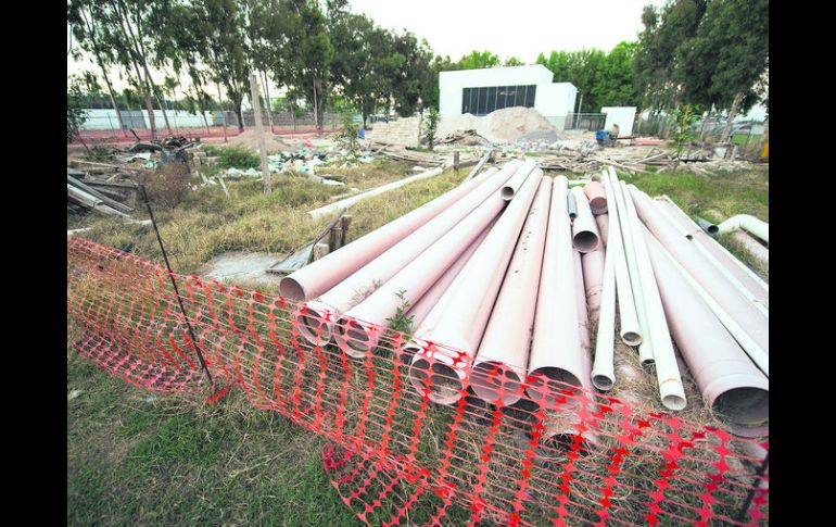 Parque Metropolitano. Zona donde se almacenan materiales para los trabajos de remodelación. EL INFORMADOR / J. Mendoza