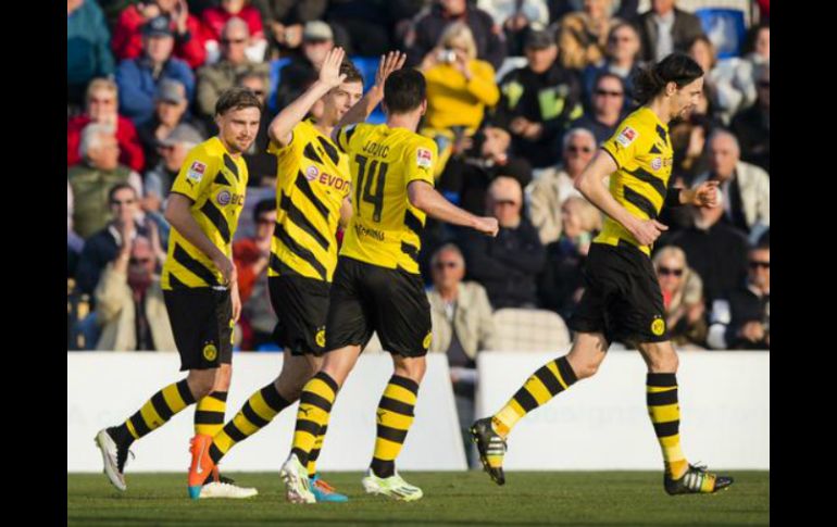 A pesar de que el Borussia disputará los octavos de la Champions, en la Bundesliga se encuentran en la zona de descenso. TWITTER / @BVB