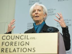 Lagarde apuntó que la economía estadounidense será la única que nade a contracorriente en 2015. AFP / S. Jaffe