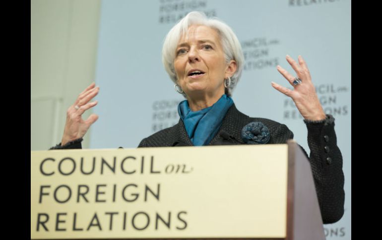 Lagarde apuntó que la economía estadounidense será la única que nade a contracorriente en 2015. AFP / S. Jaffe