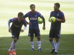 Imagen del entrenamiento de Chivas previo al encuentro contra Pumas. EL INFORMADOR / J. Mendoza