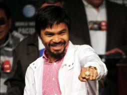 El promotor Bob Arum dijo el miércoles que su representado Pacquiao ya aceptó todas las condiciones. NTX / ARCHIVO