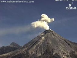 Por el momento, las imágenes del Volcán de Columa serán de cada 15 segundos; se espera que pronto sea un video en tiempo real. ESPECIAL / webcamsdemexico.com