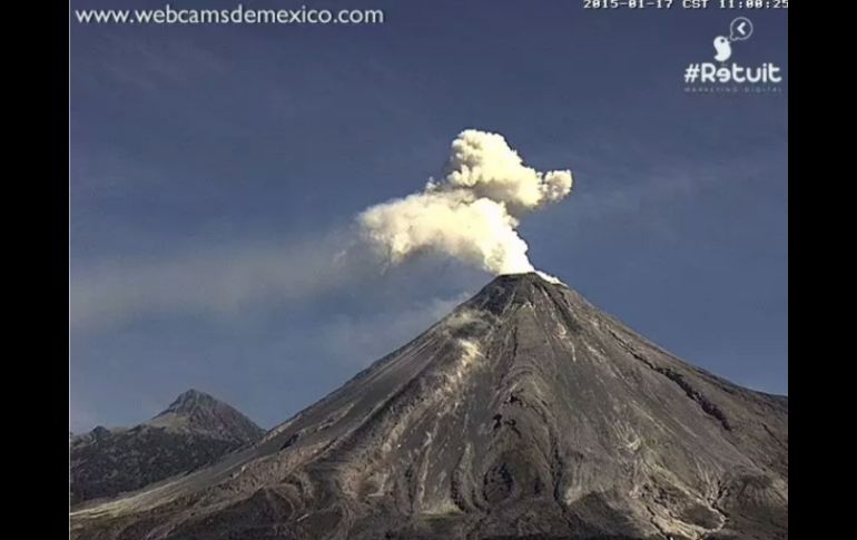 Por el momento, las imágenes del Volcán de Columa serán de cada 15 segundos; se espera que pronto sea un video en tiempo real. ESPECIAL / webcamsdemexico.com