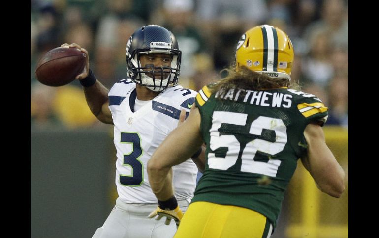 El juego anterior entre estas dos escuadras fue fácilmente ganado por Seattle, encabezado por el quarterback Russell Wilson (3). AP / M. Gash