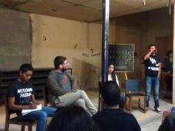 Estudiantes de la normal de Atequiza y Ayotzinapa se reunieron para hablar sobre los conflictos del país. EL INFORMADOR / V. Meléndez