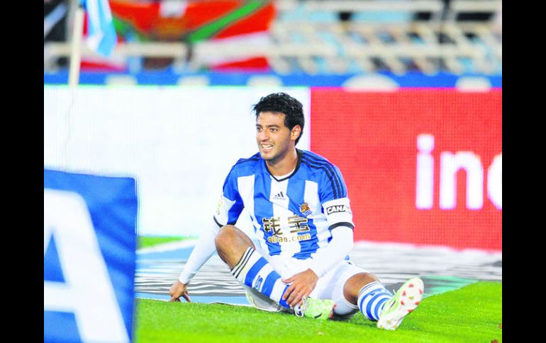 Destacado. Carlos Vela lleva siete goles anotados en la Liga española y ha repartido tres asistencias. MEXSPORT /  A. Fernand