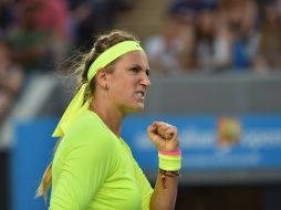 Azarenka tuvo 69 por ciento de efectividad con su primer servicio. AFP / P. Crock