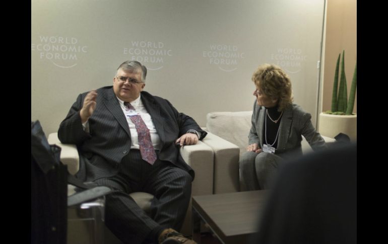 Agustín Carstens asiste al Foro de Davos, donde intervendrá en un debate este viernes. EFE / G. Bally