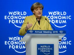 Merkel apunta que Europa debe mejorar su competitividad. AFP / F. Coffrini