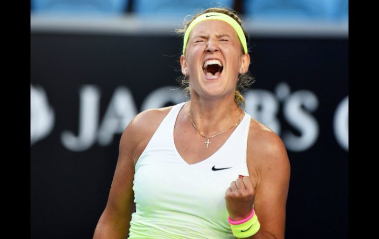 Azarenka continúa por la senda de triunfos, con su mente puesta en recuperar posiciones en la clasificación. EFE / J. Castro