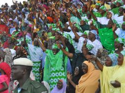 El presidente nigeriano Goodluck Jonathan tenía previsto abrir este sábado en Maiduguri la campaña para su reelección. AFP / T. Omirin