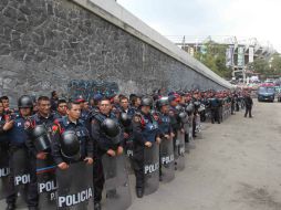 El despliegue policial arrancó desde las 13:00 horas de este día y finalizará hasta que concluyan las actividades. NTX / ARCHIVO