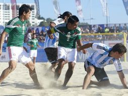 Con marcador de 5 a 2, la escuadra nacional se abre paso hacia la posibilidad de ganar el título. MEXSPORT / CORTESIA BEACHSOCCER.COM