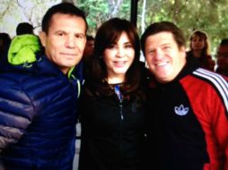 Chávez y Herrera intercambiaron puntos de vista sobre sus respectivas carreras. TWITTER / @Jcchavez115