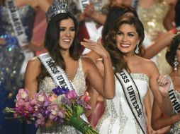 La colombiana Paulina Vega se coronó esta noche como Miss Universo. AFP / T. Clary