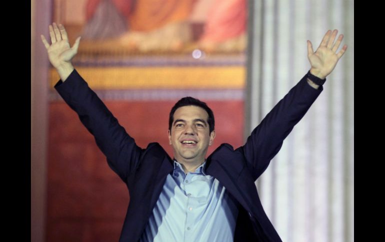 El líder de la izquierdista Siryza, Alexis Tsipras es el ganador de las elecciones en Grecia. EFE /