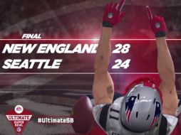 Los pupilos de Belichick comandados por Brady se llevaron el juego en esta apuesta. YOUTUBE / EA Sports