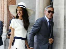 Amal Alamuddin y George Clooney enfrentan problemas a cuatro meses de su boda en Venecia. AFP / ARCHIVO