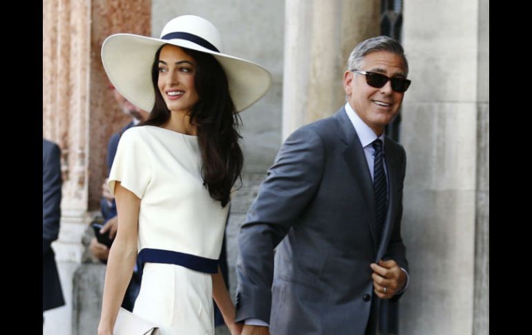 Amal Alamuddin y George Clooney enfrentan problemas a cuatro meses de su boda en Venecia. AFP / ARCHIVO