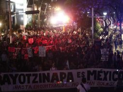 La manifestación concluyó en la Glorieta de los Niños Héroes.Contaron con la participación de dos sindicatos EL INFORMADOR / A. Hernández