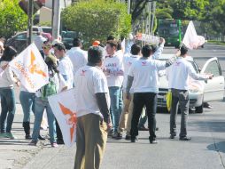 Movimiento Ciudadano. Del financiamiento público que le corresponde, el partido compró 980 playeras y mil gorras. EL INFORMADOR / A. Camacho