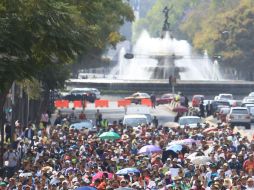 Miles de personas protestan por Paseo de la Reforma. No se registraron incidentes ni disturbios. EFE / M. Guzmán