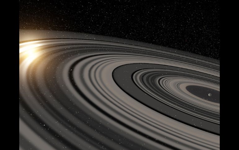 J1407 es mucho más grande que Júpiter o Saturno y entre sus anillos existen huecos donde se forman satélites. NTX / Europa Press