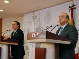 La tarde de este martes, Murillo Karam encabezó una conferencia de prensa en la cual mencionó los resultados de la investigación. NTX / Cortesía