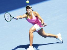 Keys venció en cuartos de final del Abierto de tenis en Australia. EFE / N. Shrestha