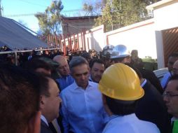 Miguel Ángel Mancera se encuentra en la zona supervisando el operativo de búsqueda y rescate de víctimas. TWITTER / @AdrianRubalcava