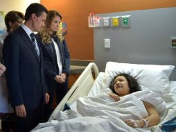 Ayer, el Presidente y su esposa visitaron a algunas de las víctimas de la explosión. FACEBOOK / Enrique Peña Nieto