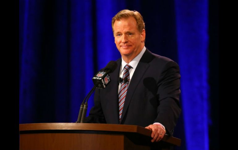 En su conferencia anual previa al Super Bowl, el comisionado de la liga, Roger Goodell afirma que México está en los planes de la NFL. AFP / M. Lawrie