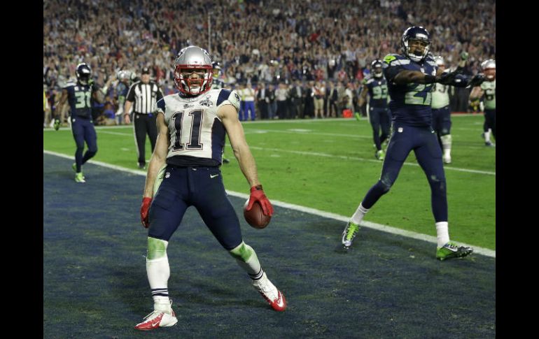 Julian Edelman atrapó un pase de touchdown. AP / D. Phillip